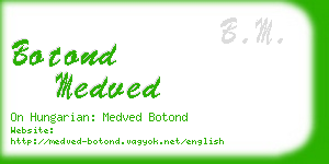 botond medved business card